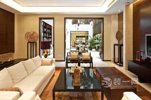 扬州万科城177平六居室新中式风格装修案例